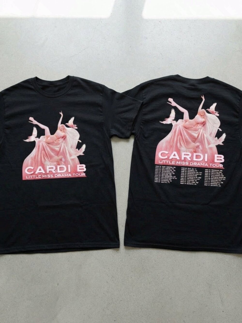 Cardi B Little Miss Drama Tour Shirt, 2026 Concert Tee, Black Graphic Music Tour